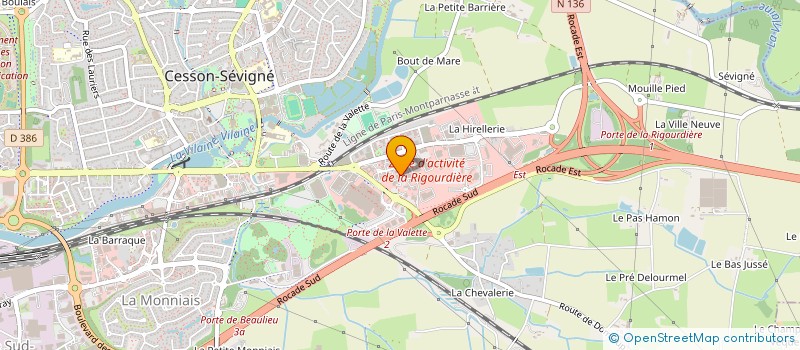 localisation de l'entreprise SCI PHARMACIE DE LA PREFECTURE  CESSON-SEVIGNE