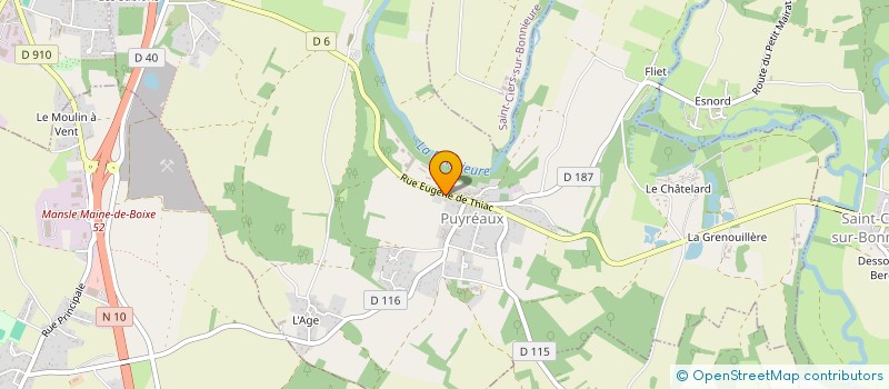localisation de l'entreprise SCI PHARMACIE DE LUXE à PUYREAUX