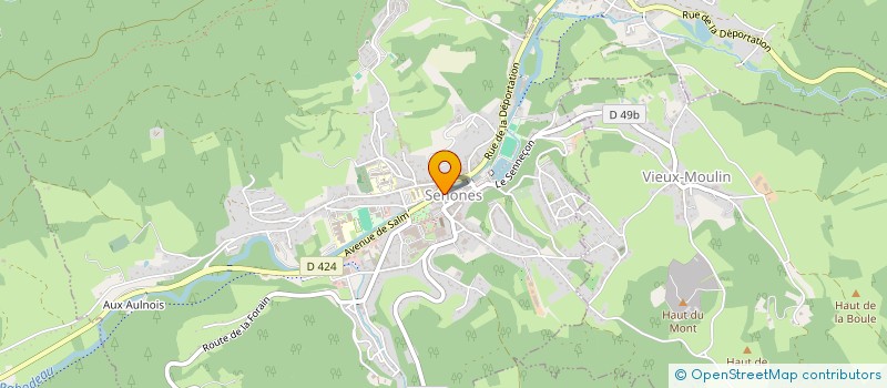 localisation de l'entreprise SCI PHARMACIE DE SALM  SENONES