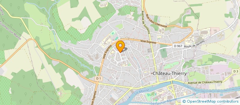 localisation de l'entreprise SCI PHARMACIE DES VAUCRISES à CHATEAU-THIERRY