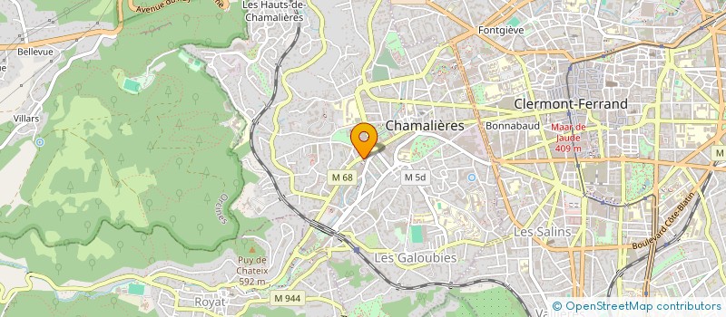 localisation de l'entreprise SCI PHARMACIE EUROPE  CHAMALIERES