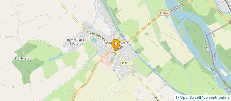 localisation de l'entreprise SCI PHARMACIE HUBERT  BEAULIEU-SUR-LOIRE