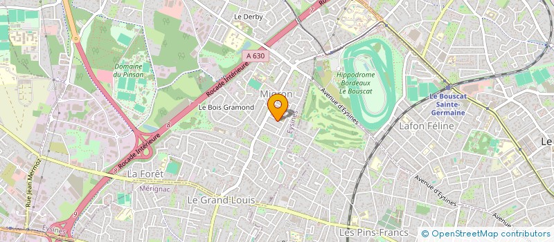 localisation de l'entreprise SCI PHARMACIE MIGRON  EYSINES