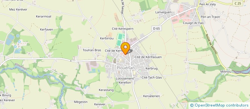 localisation de l'entreprise SCI PHARMACIE NOTRE DAME DE KERELLON  PLOUENAN