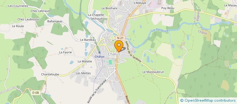 localisation de l'entreprise SCI PHARMACUREUIL à CHALUS