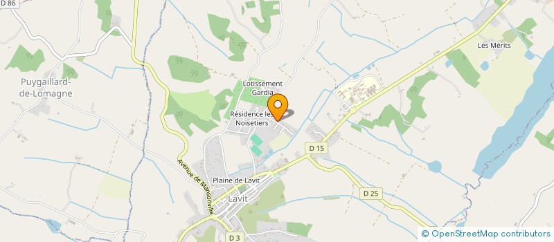 localisation de l'entreprise SCI PHARMALOMAGNE  LAVIT