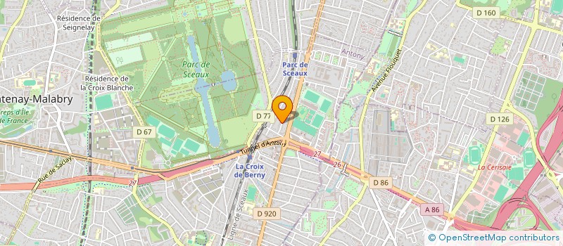 localisation de l'entreprise SCI PHARMAMURS à ANTONY