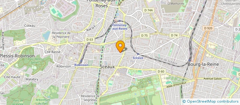 localisation de l'entreprise SCI PHARMANIMAT à SCEAUX