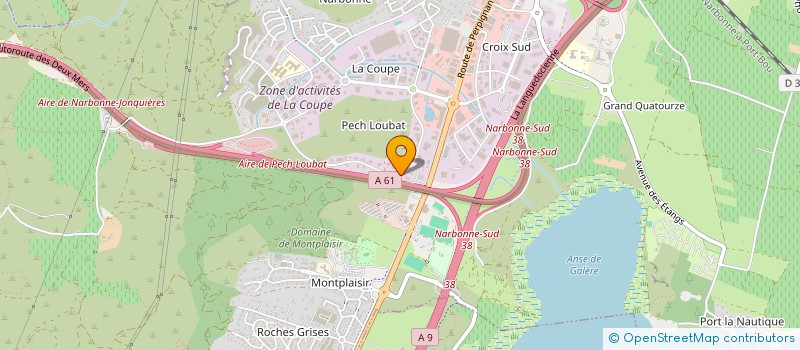 localisation de l'entreprise SCI PHARMASUD  NARBONNE