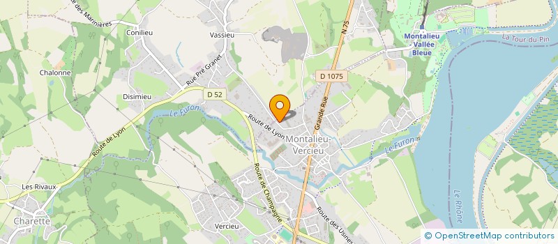 localisation de l'entreprise SCI PHARMAVENIR 38  MONTALIEU-VERCIEU