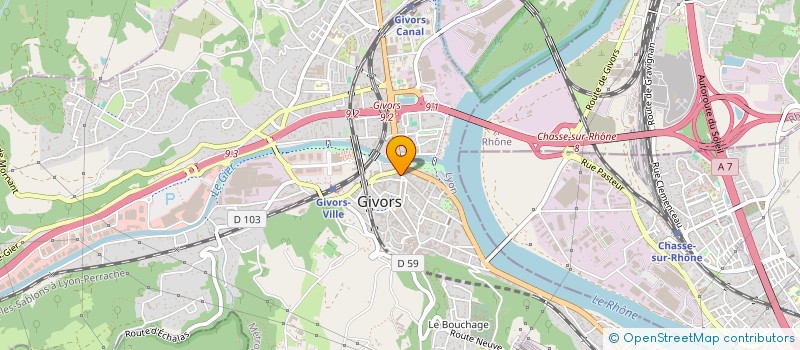 localisation de l'entreprise SCI PHARMIMMO  GIVORS