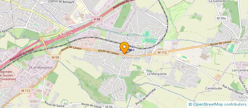 localisation de l'entreprise SCI PHARMONTRABE  MONTRABE