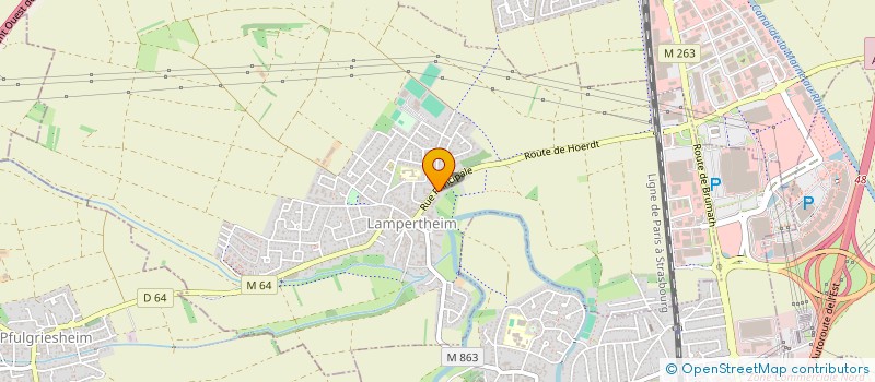 localisation de l'entreprise SCI PHAROS  LAMPERTHEIM