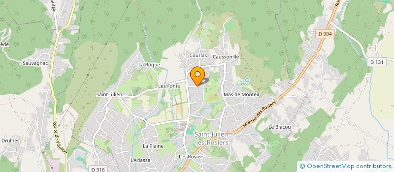 localisation de l'entreprise SCI PHAROS  MEJANNES-LES-ALES