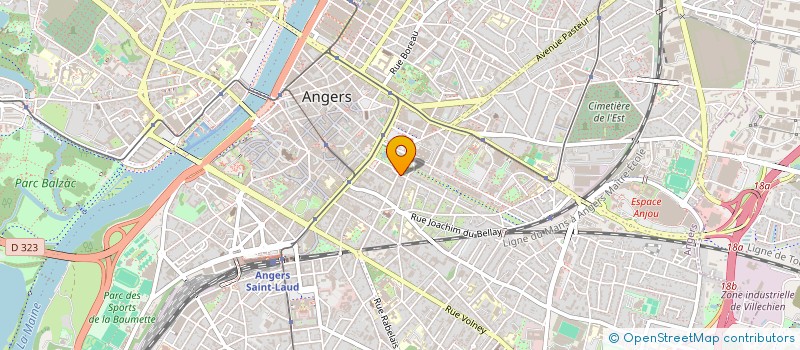 localisation de l'entreprise SCI PHASDEC 95 à ANGERS