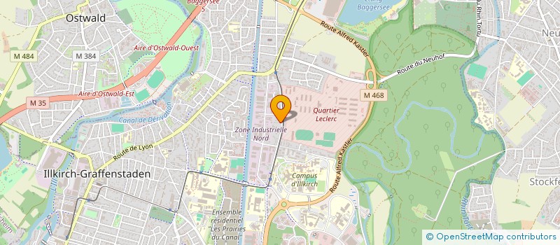 localisation de l'entreprise SCI PHASE  ILLKIRCH-GRAFFENSTADEN