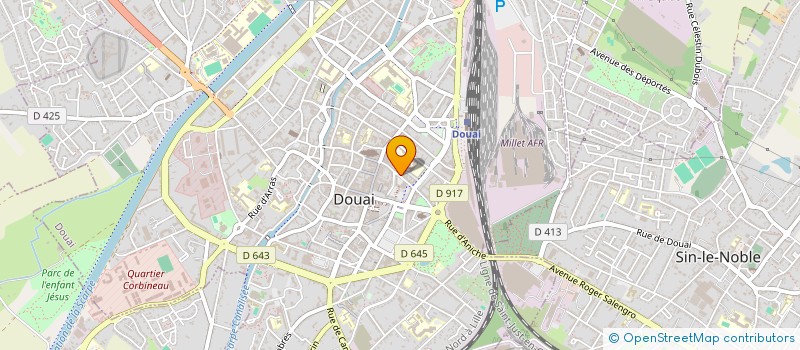 localisation de l'entreprise SCI PHASER à DOUAI
