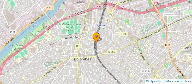 localisation de l'entreprise SCI PHASSON à COLOMBES