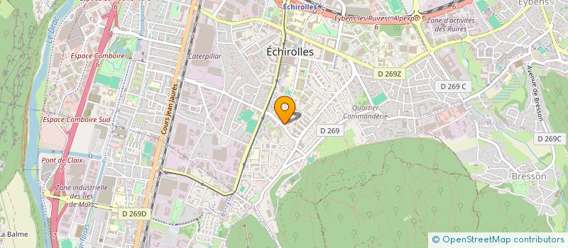 localisation de l'entreprise SCI PHAVORS à ECHIROLLES