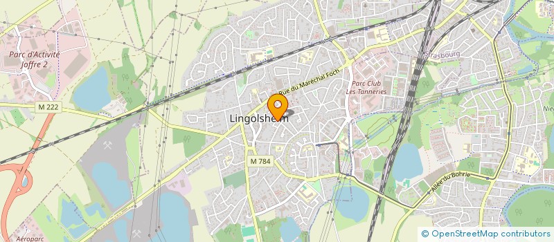 localisation de l'entreprise SCI PHB  LINGOLSHEIM