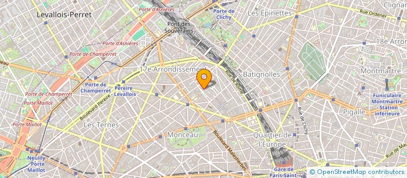 localisation de l'entreprise SCI PHB/MONCEAU  PARIS