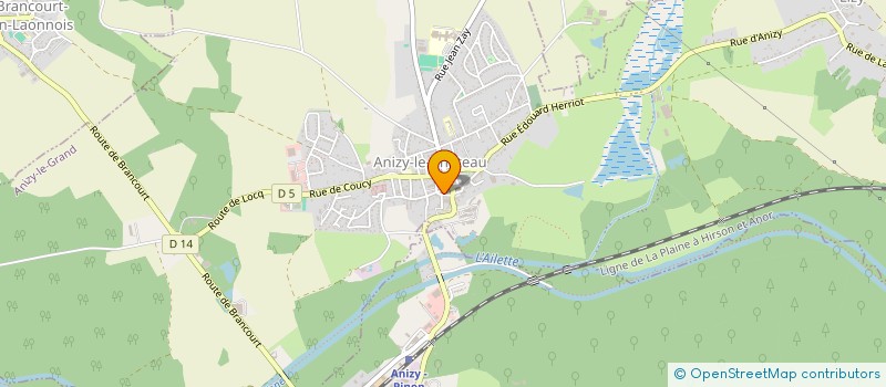 localisation de l'entreprise SCI PHD à ANIZY-LE-GRAND