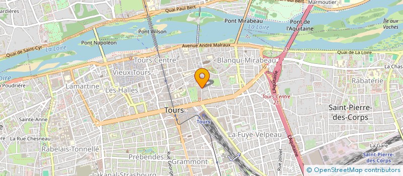 localisation de l'entreprise SCI PHD  TOURS