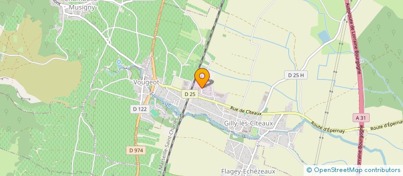 localisation de l'entreprise SCI PHD  GILLY-LES-CITEAUX