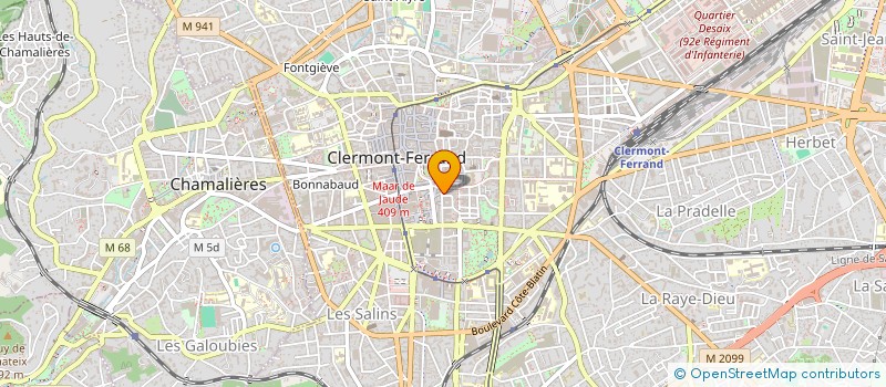 localisation de l'entreprise SCI PHD  CLERMONT-FERRAND