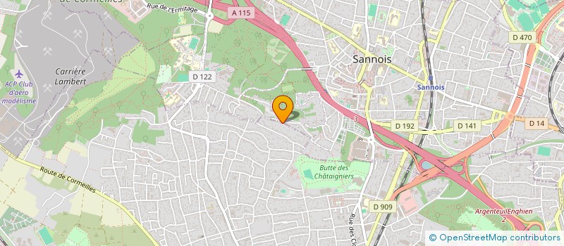 localisation de l'entreprise SCI PHD IMMO  SANNOIS