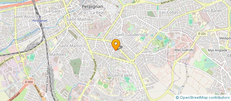 localisation de l'entreprise SCI PHDT  PERPIGNAN