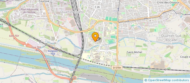 localisation de l'entreprise SCI PHEBUS  AVIGNON