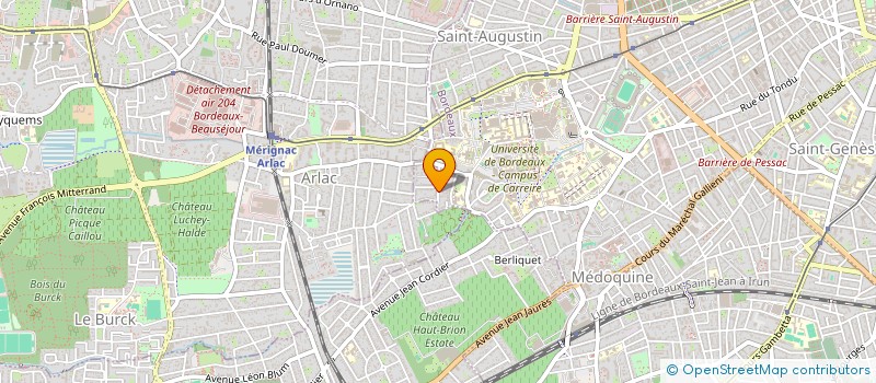 localisation de l'entreprise SCI PHED  BORDEAUX