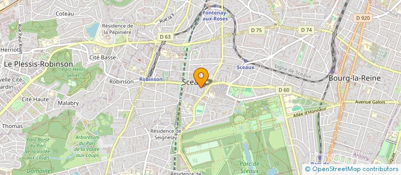 localisation de l'entreprise SCI PHEDRA à SCEAUX