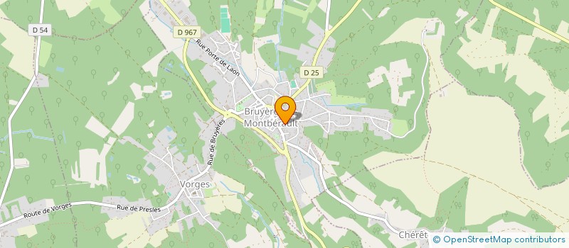 localisation de l'entreprise SCI PHEDRE à BRUYERES-ET-MONTBERAULT