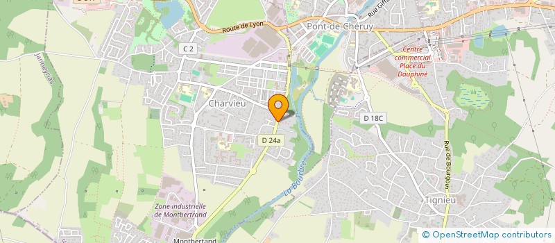 localisation de l'entreprise SCI PHEDRE  CHARVIEU-CHAVAGNEUX