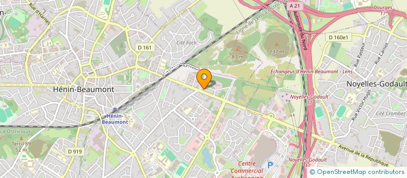 localisation de l'entreprise SCI PHENIX 1 à HENIN-BEAUMONT