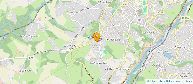 localisation de l'entreprise SCI PHENIX à ISLE