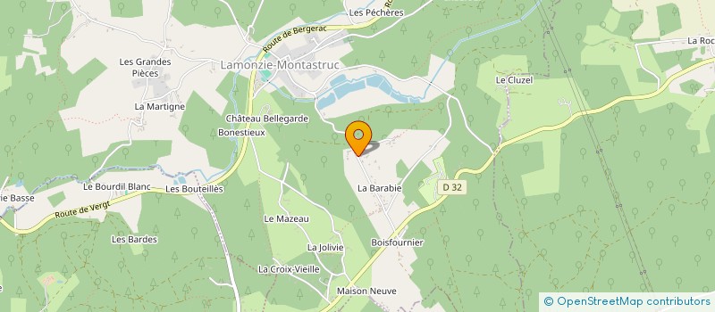 localisation de l'entreprise SCI PHENIX  LAMONZIE-MONTASTRUC