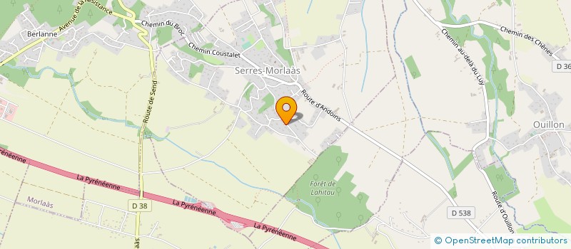 localisation de l'entreprise SCI PHENIX  SERRES-MORLAAS