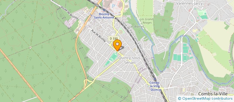 localisation de l'entreprise SCI PHENIX  QUINCY-SOUS-SENART