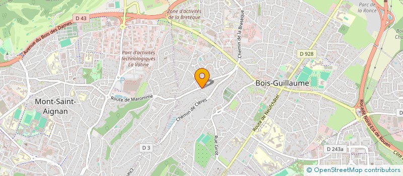 localisation de l'entreprise SCI PHENIX à BOIS-GUILLAUME