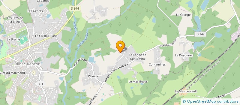 localisation de l'entreprise SCI PHENIX  RILHAC RANCON