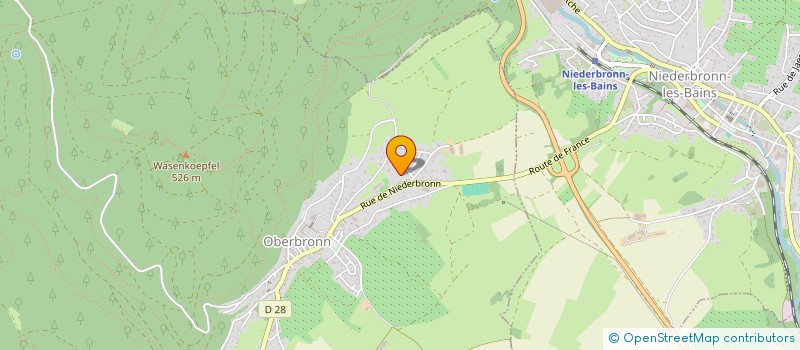 localisation de l'entreprise SCI PHENIX OBERBRONN  OBERBRONN