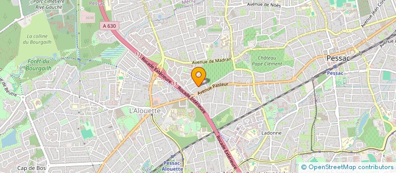 localisation de l'entreprise SCI PHENIX SEPTEMBRE 2018  PESSAC