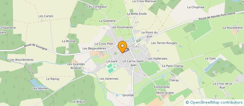 localisation de l'entreprise SCI PHI à ROUZIERS-DE-TOURAINE
