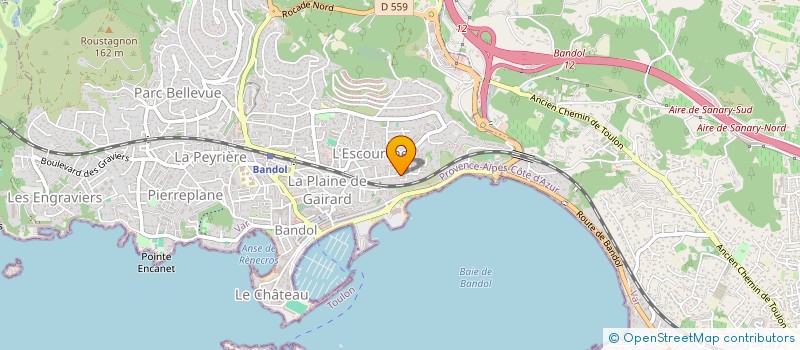 localisation de l'entreprise SCI PHIBER à BANDOL