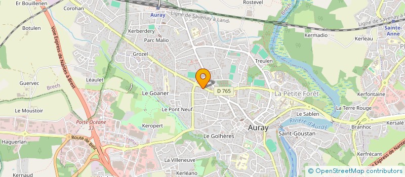localisation de l'entreprise SCI PHIBER à AURAY