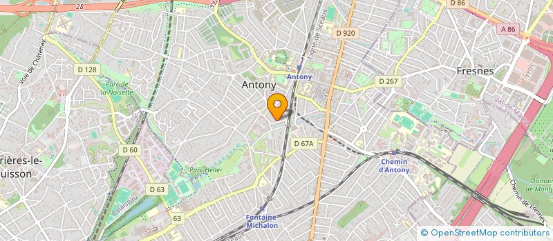 localisation de l'entreprise SCI PHIBI à ANTONY