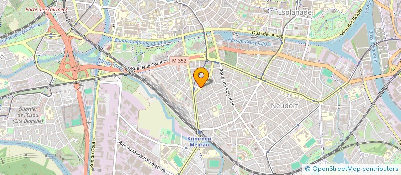 localisation de l'entreprise SCI PHIBU  STRASBOURG